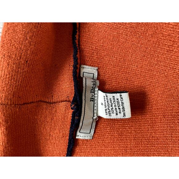 Chunky Knit Navy Cardigan Boho MCM Cozy Heritage Scandi Small Oversized Capsule - Picture 5 of 7